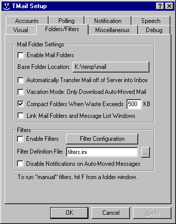 Folders/Filters